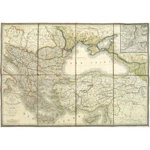 Old map image download for Carte de la turquie d'Europe et d'Asie. . .