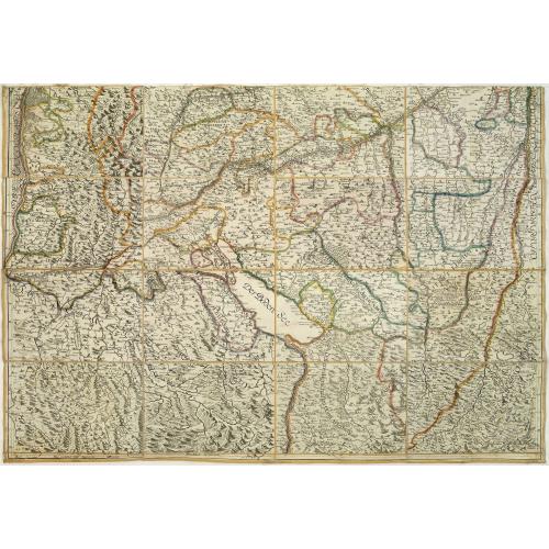 Old map image download for [No tittle] Folding map centered on the Bodensee, Zurichersee