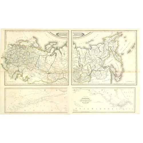 Old map image download for Russian empire. / Chart of the communication between the archipelago and black sea.