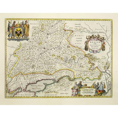 Old map image download for Russiae vulgo Moscovia pars australis. . .