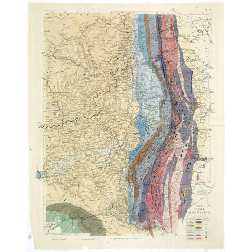 Old map image download for The Ural Mountains. Pl.VII.