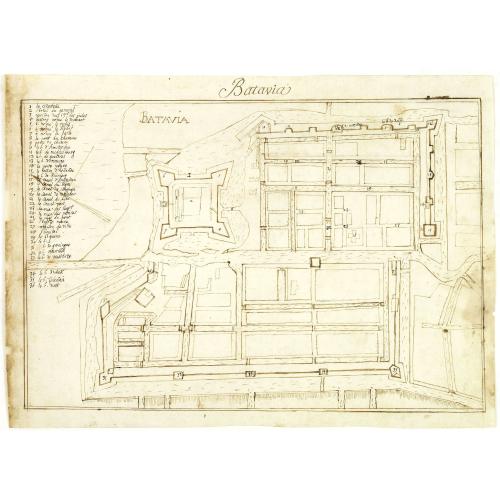 Old map image download for Batavia.