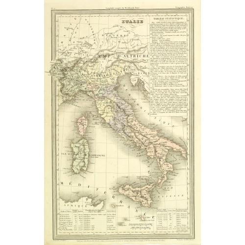 Old map image download for Italie.