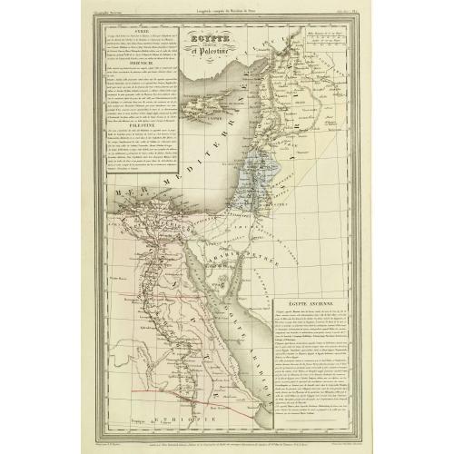 Old map image download for Egypte ancienne et Palestine.