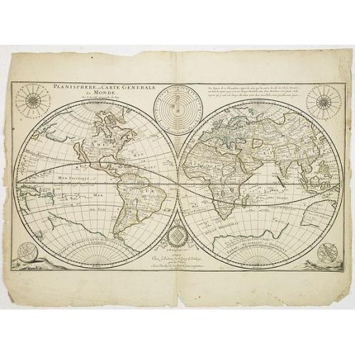 Old map image download for Planisphere, ou Carte Generale du Monde.