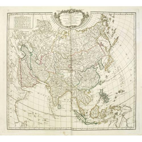 Old map image download for Carte de L'Asie dressée sur les Relations les plus nouvelles principalement. . .