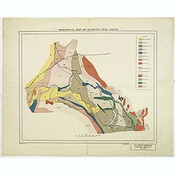 Geological map of Kuznetz coal basin.