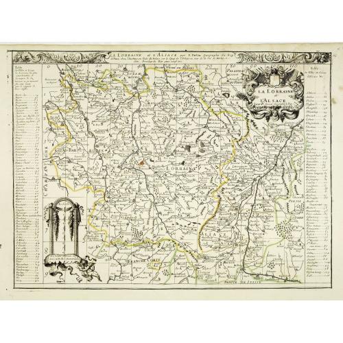 Old map image download for La lorraine et L'Alsace . . .