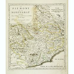 Le Piemont et le Monferrant avec que les Passage de France en Italie par Les Alpes . . .