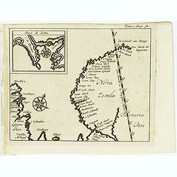 (Map of Nova Zembla with inset of Baye de Loms.)