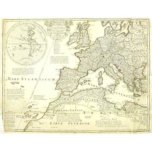 Old map image download for Theatrum Historicum. . . Romani tu Barbarorum. . . Pars Occidentalis. . .