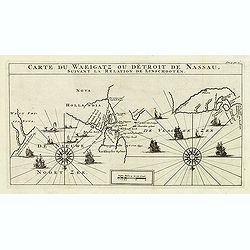 Carte Du Waeigatz ou Detroit De Nassau Suivant la Relation De Linschooten.