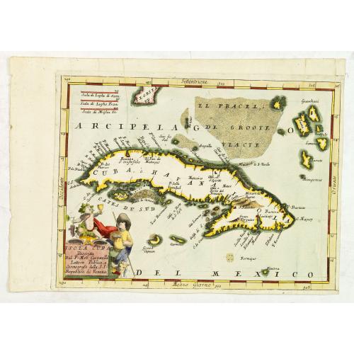 Old map image download for Isola Cuba Descritta dal P. Mro Coronelli