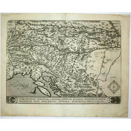 Old map image download for Schlavoniae, Croatiae, Carniale.. Bosniae. . .