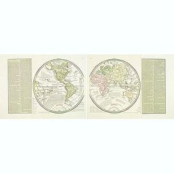 ( Double hemisphere world map)