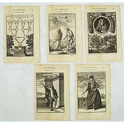 Set of 5 Malta related copper engravings.