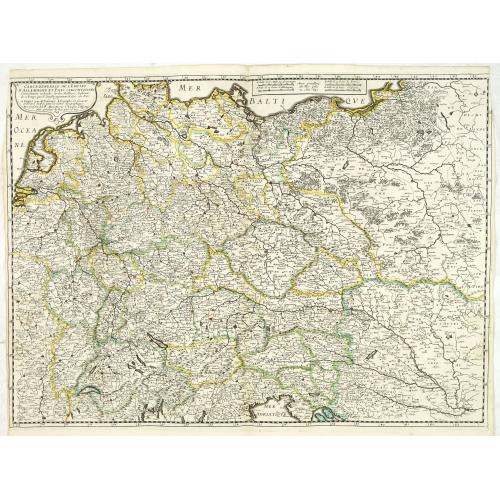 Old map image download for Carte generale de L'Empire d'Allemagne et pays circonvoisins. . .