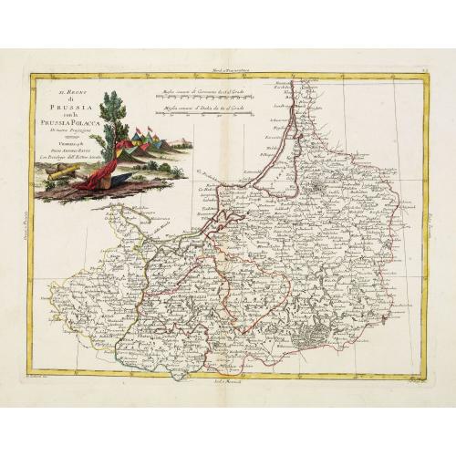 Old map image download for Il Regno di Prussia co la Prussia Polacca. . .