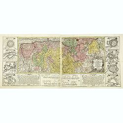 Carte géographique de la campagne du Haut Rhin pour l'année MDCCXXXIV contenant tous les mouvements marches et contremarches des armées. . .