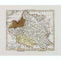 La Polonia colle divisioni del 1772, 1793 e 1795.