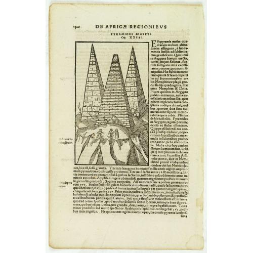 Old map image download for Pyramides Aegypti. [Pyramides in Egypt]