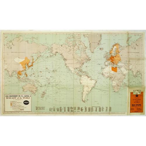 Old map image download for Ross indipendet Oil Co., Canton, O. War map of the World.