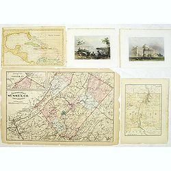 Group of 5 maps and prints of North American interest.