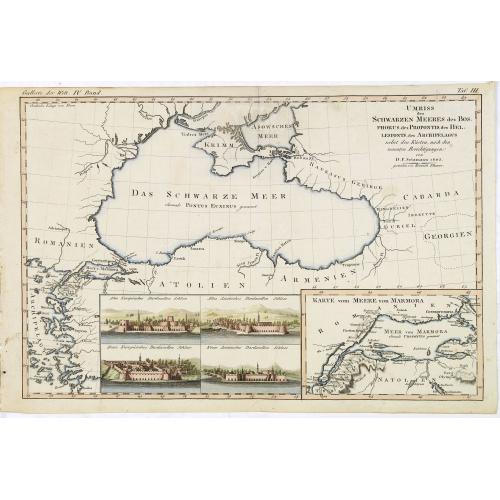 Old map image download for Umriss des Schwarzen Meeres des Bosphorus, des Propontes, des Hellesponts, des Archipelagus nebst den Küsten / nach den neuesten Bericht von D.F. Sotzmann 1803