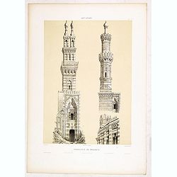 Art arabe. - Parallèle de Minarets.