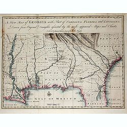 Image download for A New Map of Georgia with Part of Carolina, Florida and Loisiana. . .