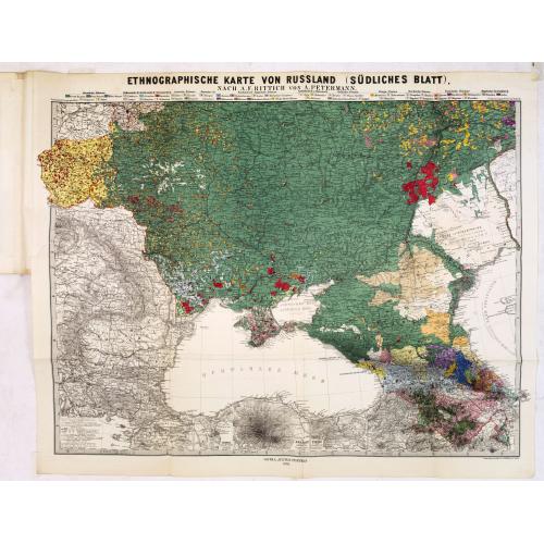 Old map image download for Die Ethnographie Russland's. [With two maps]