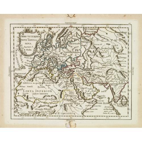 Old map image download for Orvis veteribus novi tabula nova. . .