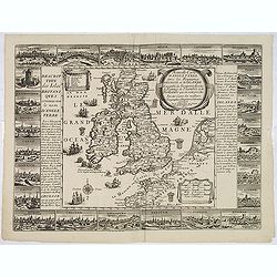 Nouvelle carte d'Angleterre avec les royaumes d'Ecosse et d'Irlande . . .