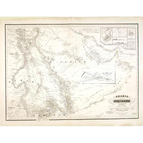 Old map image download for Arabia und das Nil-Land den manen Karsten Niebuhr's hochverdienten forschern. . .