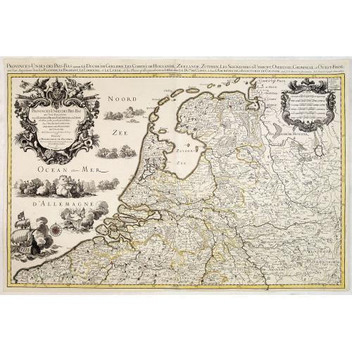 Old map image download for Provinces-Unies des Pays-Bas. . .