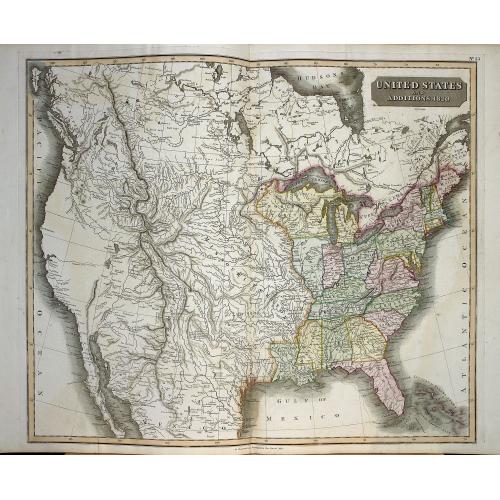 Old map image download for United States and additions, 1820