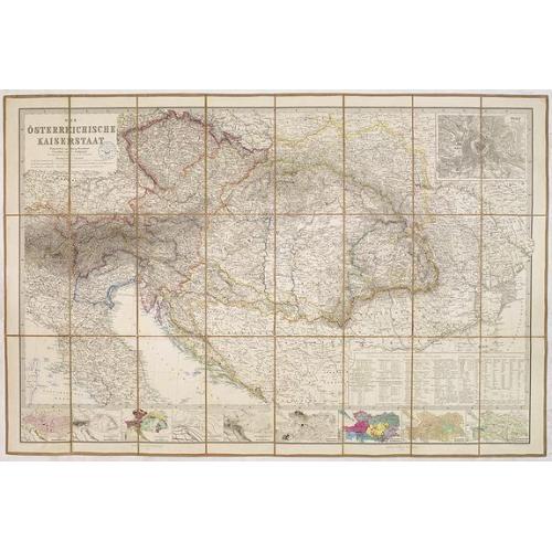 Old map image download for Der Osterreichische Kaiserstaat Entworfen von Herm. Berghaus. . .