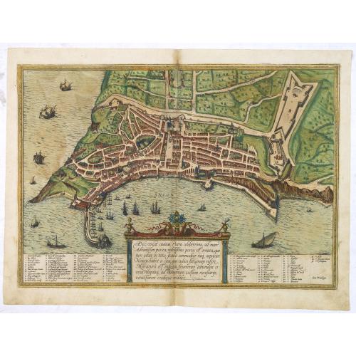 Old map image download for Ancona Civitas Piceni Celeberrima, ad Mare Adriaticum Posita . . .