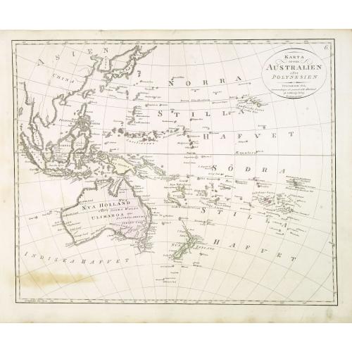 Old map image download for Karta öfver Australien eller Polynesien.