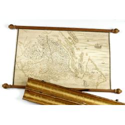 [Manuscript map, mounted on linen and on rollers]