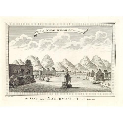 Old map image download for Cité de Nang Hyong Fu, tiree the Nieuhof. De Stad van Nan-Hyong-Fu, uit Nieuhof.