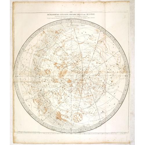 Old map image download for Hèmisphère Celeste Antarctique ou Austral. . . [together with] Hèmisphère Celeste Antarctique ou Septentrional. . .