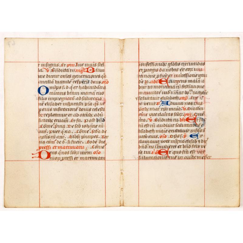 A double leaf from a breviary.