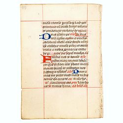 A leaf from a breviary.