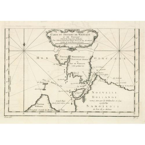 Old map image download for Carte du Detroit de Waigats ou de Nassau. . . 1758. N°.2.