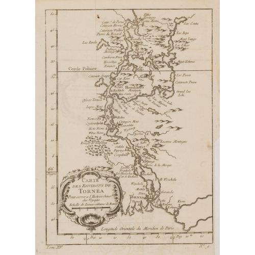 Old map image download for Carte des environs de Tornea. . .