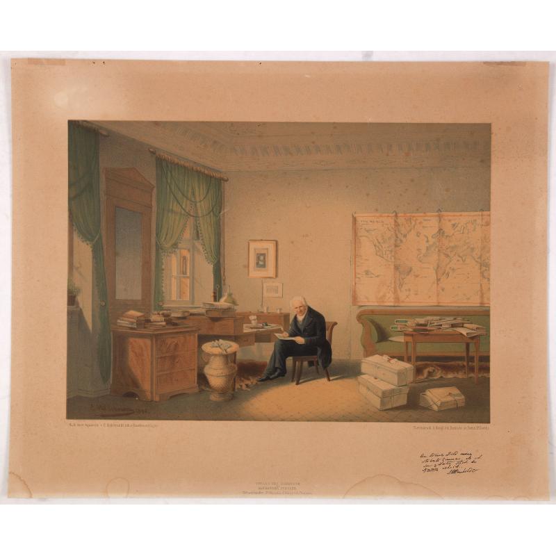 (Alexander von Humboldt in his study)