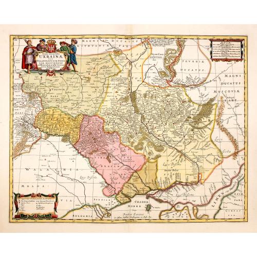 Old map image download for Typus Generalis Ukrainae sive Palatinatuum Podoliae, Kioviensis et Braczlaviensis terras nova delineatione exhibens. . .