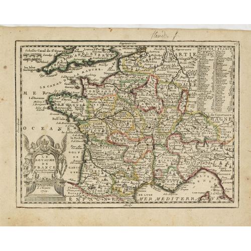 Old map image download for Le Royaume de France..