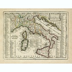 Carte Generale D'Italie Et des Isles Adjacentes. . .